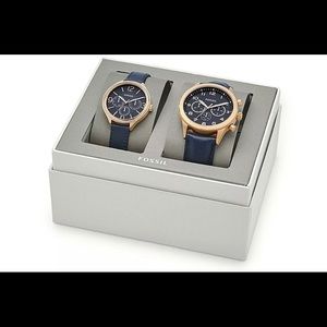 NWT Fossil Couple Watch His & Her